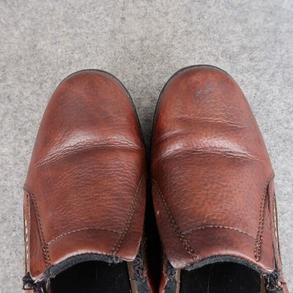 Roper Shoes Womens 7 Slip On Casual Moc Leather Performance Brown Work Comfort - Picture 15 of 15